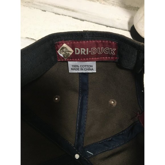 Dri-Duck Alexander Produce brown adjustable back ball cap NWT - Picture 5 of 5